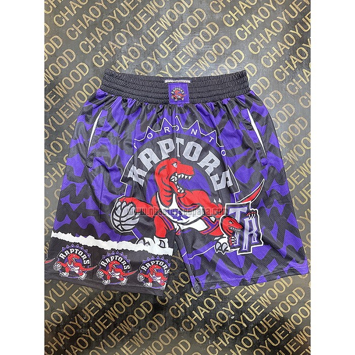 Pantalone Toronto Raptors Mitchell & Ness Negro Violeta